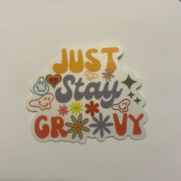 Just Stay Groovy Sticker Lot - 3 Vinyl Stickers Total - Picture 2 of 4